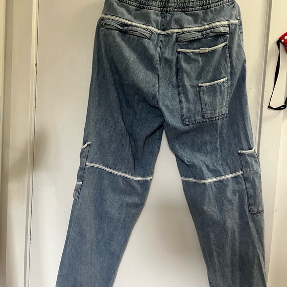 DIESEL D-Vulkos 0EIAQ Straight Mens Blue Jeans - Picture 7 of 10